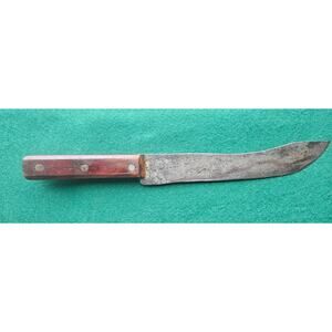 Vintage Butcher Knife Carbon Steel Kitchen